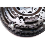 Pedivela Tipo Shimano + Pedal + Eixo Central Rolamentado - Preto